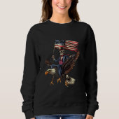 Amerikanische Unabhängigkeitstag Abraham Lincoln B Sweatshirt (Vorderseite)