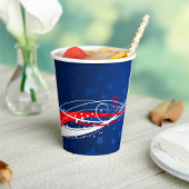 Amerikanische Unabhängigkeitstag Abstrakt Pappbecher