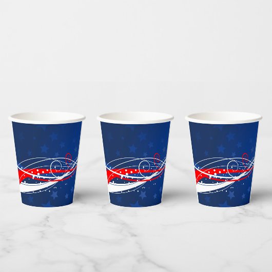 Amerikanische Unabhängigkeitstag Abstrakt Pappbecher