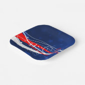 Amerikanische Unabhängigkeitstag Abstrakt Pappteller (Gewinkelt)