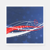 Amerikanische Unabhängigkeitstag Abstrakt Serviette (Vorderseite)