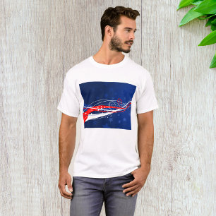 Amerikanische Unabhängigkeitstag Abstrakt T-Shirt