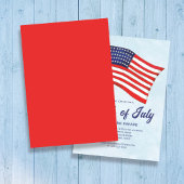 Amerikanische Unabhängigkeitstag American Flag Cus Einladung