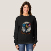 Amerikanische Unabhängigkeitstag Bald Eagle Americ Sweatshirt (Vorne ganz)