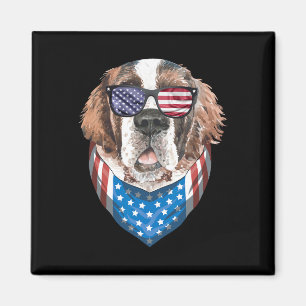 Amerikanische Unabhängigkeitstag Bernard American  Magnet
