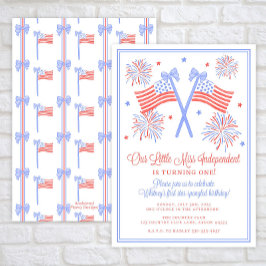 Amerikanische Unabhängigkeitstag Birthday Einladun Einladung