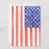 Amerikanische Unabhängigkeitstag Birthday Einladung (Rückseite)