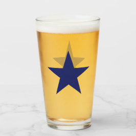 Amerikanische Unabhängigkeitstag blauer patriotisc Glas