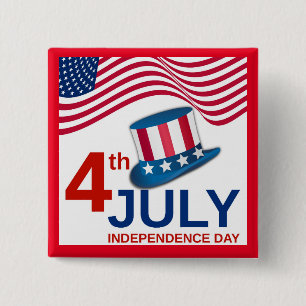 Amerikanische Unabhängigkeitstag Button