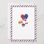 Amerikanische Unabhängigkeitstag Celebration Backy Einladung (Rückseite)