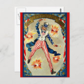 Amerikanische Unabhängigkeitstag Celebration - Unc Postkarte (Vorne/Hinten)