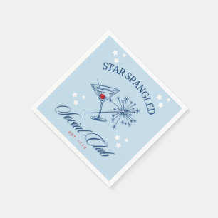 Amerikanische Unabhängigkeitstag-Cocktail-Serviett Serviette