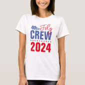 Amerikanische Unabhängigkeitstag Crew T-Shirt (Vorderseite)