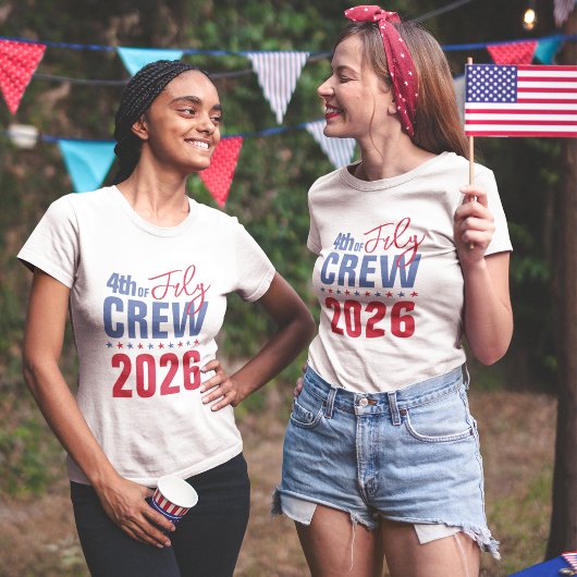 Amerikanische Unabhängigkeitstag Crew T-Shirt