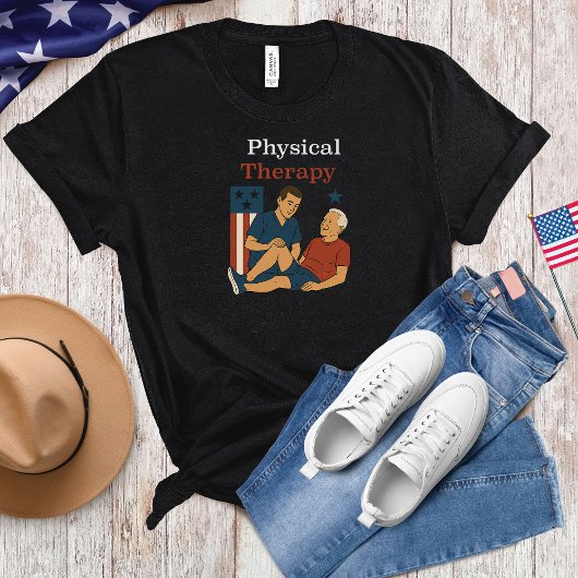 Amerikanische Unabhängigkeitstag der Physikalthera T-Shirt