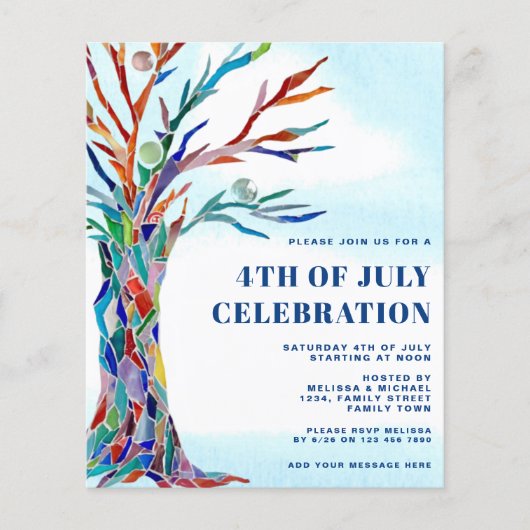 Amerikanische Unabhängigkeitstag des Haushalts - E Flyer (Vorne)