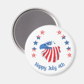 Amerikanische Unabhängigkeitstag Eagle und mini-am Magnet (Vorderseite/Rückseite)