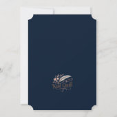 Amerikanische Unabhängigkeitstag Einladung Blue &  (Rückseite)