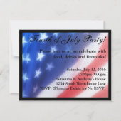 Amerikanische Unabhängigkeitstag Feier Einladung (Vorderseite)