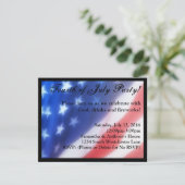 Amerikanische Unabhängigkeitstag Feier Einladung (Stehend Vorderseite)