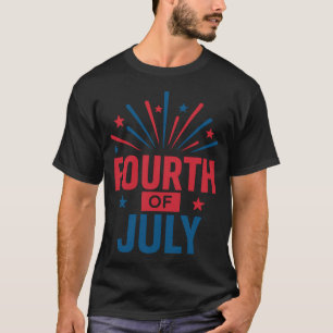 Amerikanische Unabhängigkeitstag-Fett-Feuerwerk-La T-Shirt