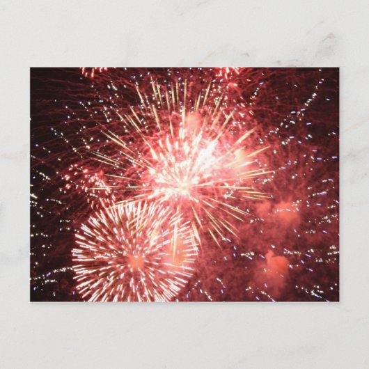 amerikanische Unabhängigkeitstag Fireworks 2011 Postkarte (Vorderseite)