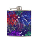 Amerikanische Unabhängigkeitstag Fireworks Flachmann (Vorderseite)