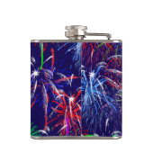 Amerikanische Unabhängigkeitstag Fireworks Flachmann (Rückseite)