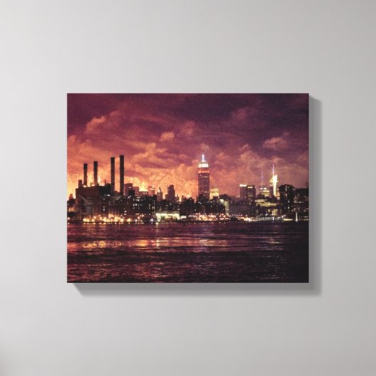 Amerikanische Unabhängigkeitstag Fireworks hinter  Leinwanddruck (Vorderseite)