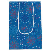 Amerikanische Unabhängigkeitstag Fireworks Mittlere Geschenktüte (Rückseite)