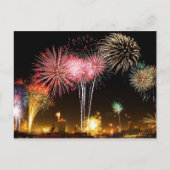 amerikanische Unabhängigkeitstag Fireworks Postcar Postkarte (Vorderseite)
