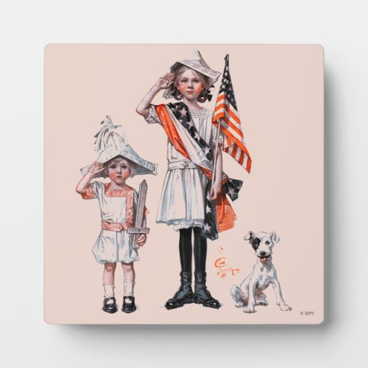 Amerikanische Unabhängigkeitstag Fotoplatte (Vorderseite)