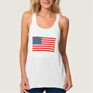 Amerikanische Unabhängigkeitstag Frauenpanzer mit Tank Top