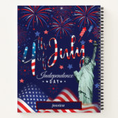 Amerikanische Unabhängigkeitstag für Fireworks per Notizblock (Rückseite)