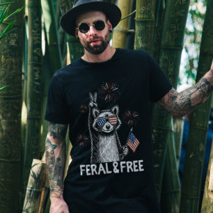 Amerikanische Unabhängigkeitstag für Wild und Frei T-Shirt