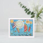 AMERIKANISCHE UNABHÄNGIGKEITSTAG GANG, PARADE UND FEIERTAGSPOSTKARTE (Stehend Vorderseite)