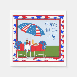 Amerikanische Unabhängigkeitstag Garden Party Napk Serviette