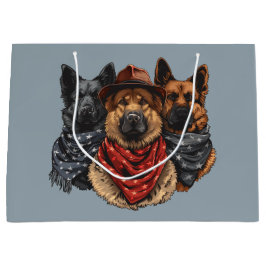 Amerikanische Unabhängigkeitstag German Shepherd H Große Geschenktüte