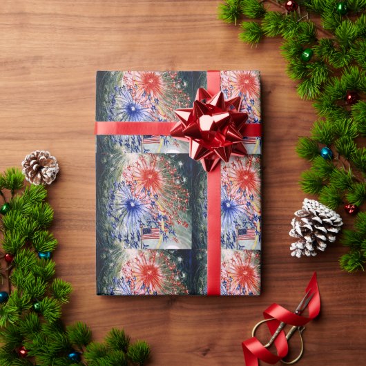 Amerikanische Unabhängigkeitstag Geschenkpapier (Feiertagsgeschenk)