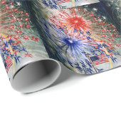Amerikanische Unabhängigkeitstag Geschenkpapier (Rolleneckpunkt)