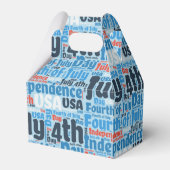 Amerikanische Unabhängigkeitstag Geschenkschachtel (Rückseite)
