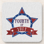 Amerikanische Unabhängigkeitstag Glitzer Getränkeuntersetzer (Vorderseite)