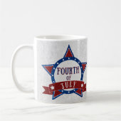 Amerikanische Unabhängigkeitstag Glitzer Kaffeetasse (Links)