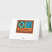 Amerikanische Unabhängigkeitstag-Glitzer-Karte Karte (Rückseite)