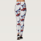 Amerikanische Unabhängigkeitstag Glitzer Leggings (Rückseite)