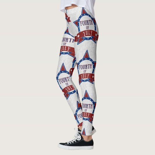 Amerikanische Unabhängigkeitstag Glitzer Leggings (Links)