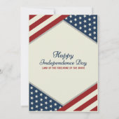 Amerikanische Unabhängigkeitstag glücklicher Unabh Einladung (Rückseite)