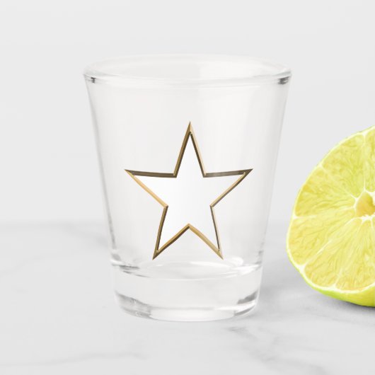 Amerikanische Unabhängigkeitstag Goldstar Schnapsglas (Vorderseite)