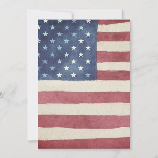 Amerikanische Unabhängigkeitstag GRILLEN Einladung (Rückseite)