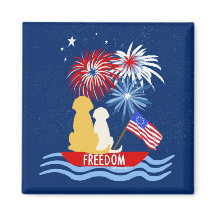 Amerikanische Unabhängigkeitstag Hunde im Firework